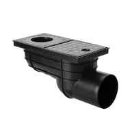 Rain water inlet hopper DN 110, side outlet